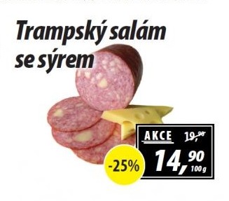 Salám trampský se sýrem