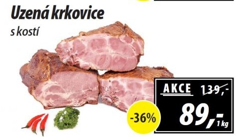 Uzená krkovice s kostí