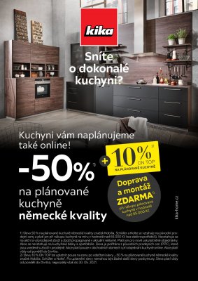 akční leták Kika nábytek 10.5.2021-30.5.2021
