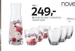 SADA SKLENIC S KARAFOU