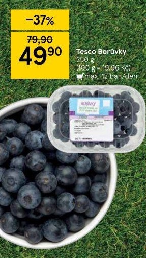 Borůvky Tesco