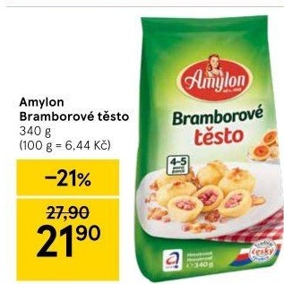 Bramborové těsto v prášku Amylon