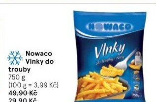 Hranolky vlnky mražené Nowaco