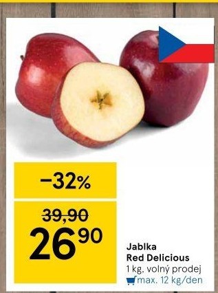 Jablka Red Delicious