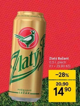 Pivo Zlatý Bažant