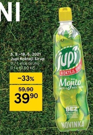 Sirup Koktejl Jupí