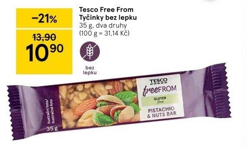 Tyčinka bez lepku Tesco Free From