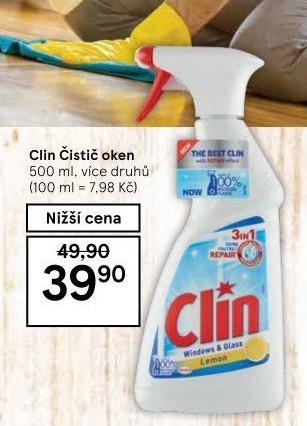 Čistič oken s alkoholem Clin