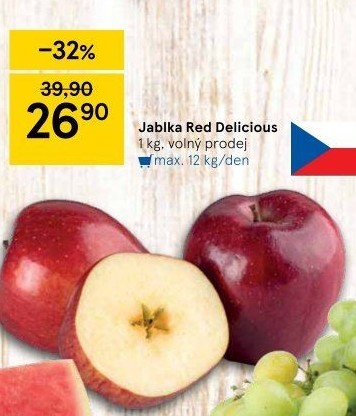Jablka Red Delicious