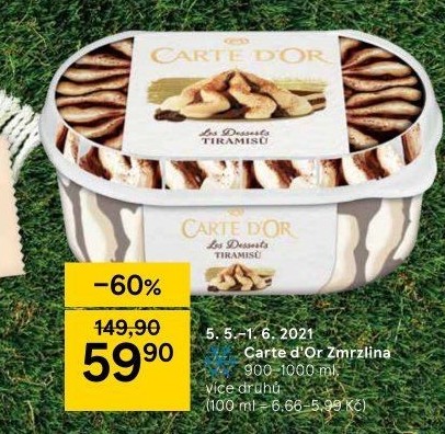 Zmrzlina ve vaničce Carte D'