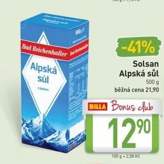 Alpská sůl Bad Reichenhaller
