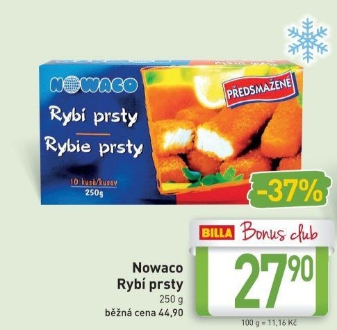 Rybí prsty předsmažené mražené Nowaco