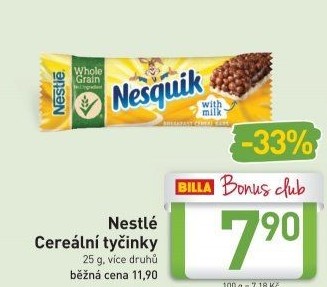 Tyčinka cereální Nestlé