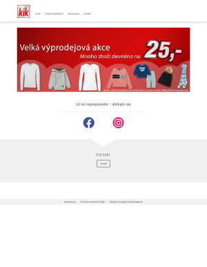 akční leták Kik textil 12.5.2021-18.5.2021
