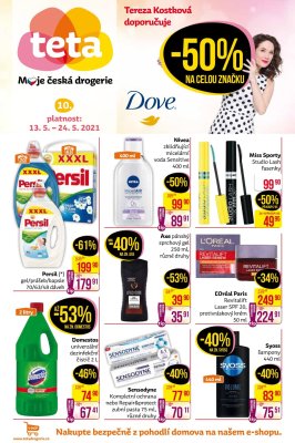 akční leták Teta drogerie 13.5.2021-24.5.2021