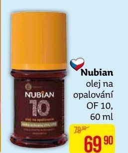 Olej na opalování OF 10 Nubian