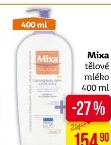 Tělové mléko Mixa