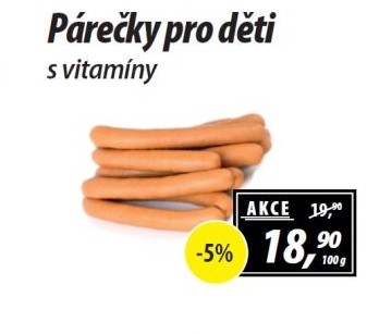 Párečky dětské s vitamíny