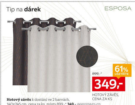 ZÁVĚS S KROUŽKY