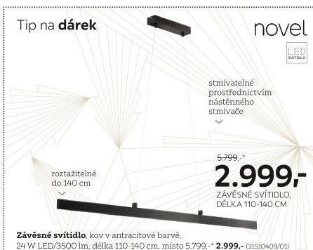 ZÁVĚSNÉ LED SVÍTIDLO
