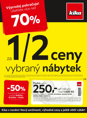 akční leták Kika nábytek 17.5.2021-30.5.2021
