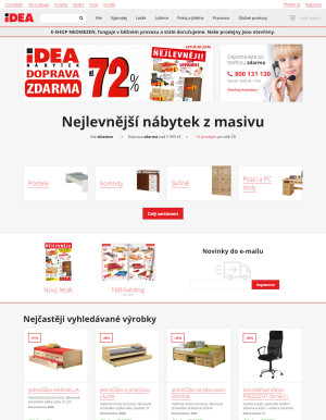 akční leták IDEA nábytek 18.5.2021-24.5.2021