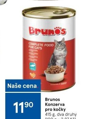 Konzerva pro kočky Brunos