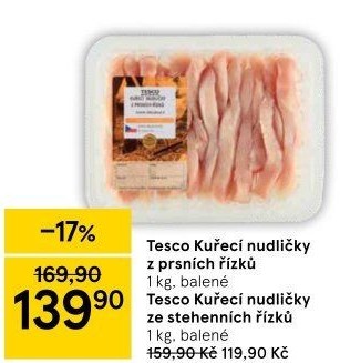 Kuřecí nudličky z prsního řízku Tesco