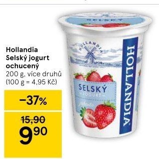 Ochucený jogurt selský Hollandia