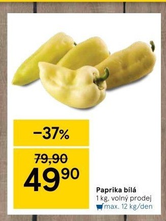 Paprika bílá