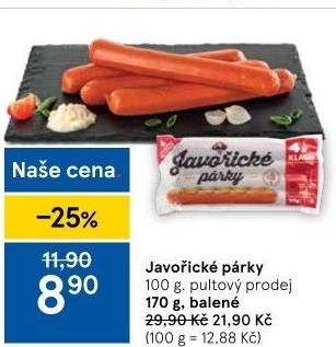 Párky javořické