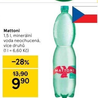 Přírodní voda Mattoni