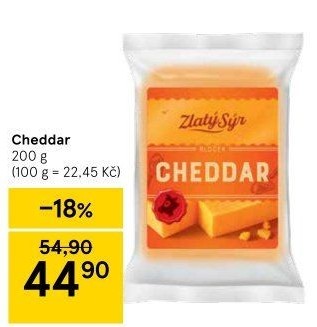 Sýr Cheddar Zlatý sýr