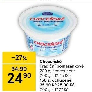 Tradiční pomazánkové Choceňské