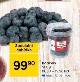 Borůvky Tesco