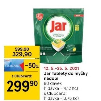 Kapsle do myčky Jar