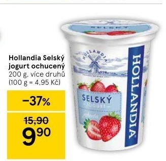 Ochucený jogurt selský Hollandia
