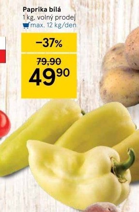 Paprika bílá