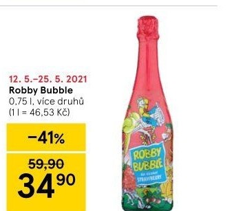 Sekt nealkoholický dětský Robby Bubble