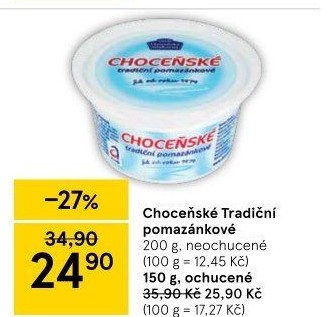 Tradiční pomazánkové Choceňské