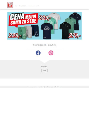 akční leták Kik textil 19.5.2021-25.5.2021