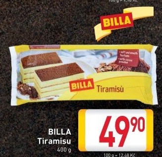 Dezert tiramisu Billa