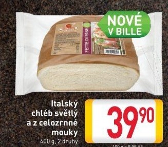 Italský chléb celozrnný Gardapan