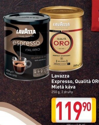 Mletá káva Espresso Lavazza