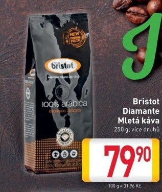 Mleté kávy Diamante Bristot