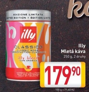 Mleté kávy Illy