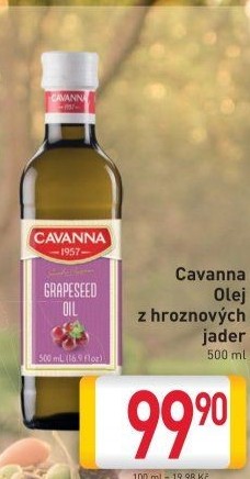 Olej z hroznových jader Cavanna