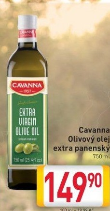 Olivový olej extra panenský Cavanna