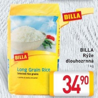 Rýže dlouhozrnná Billa