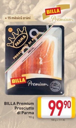 Šunka Prosciutto di Parma Premium Billa